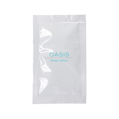 Sobre de Loción Corporal Oasis, Sin Logo